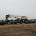 90 Ton RT Crane Moves on 9 Axles